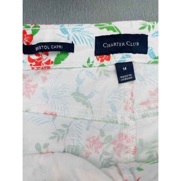 CHARTER CLUB BRISTOL CAPRI PANTS Tummy Slimming Size 14 - Picture 9 of 16